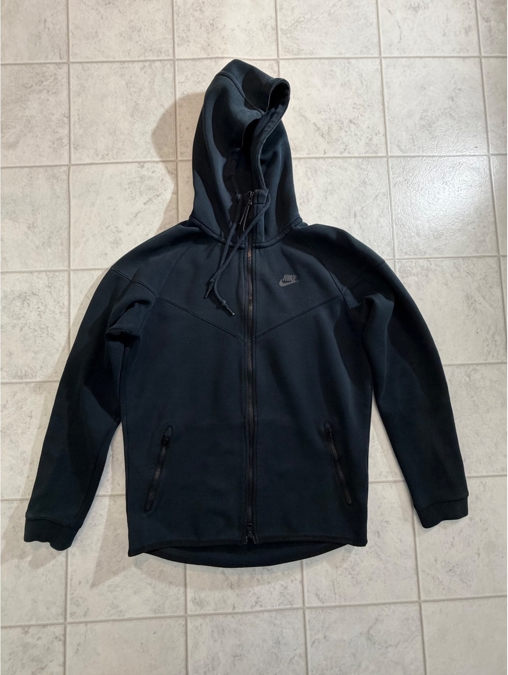 Nike black full zip hoodie size M